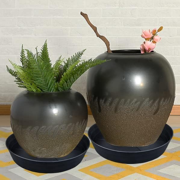 LWALRS Plant Saucer 14 Inch 2 Pack 10 12 14 16 18 20 25, Plastic Plant Trays - Image 7