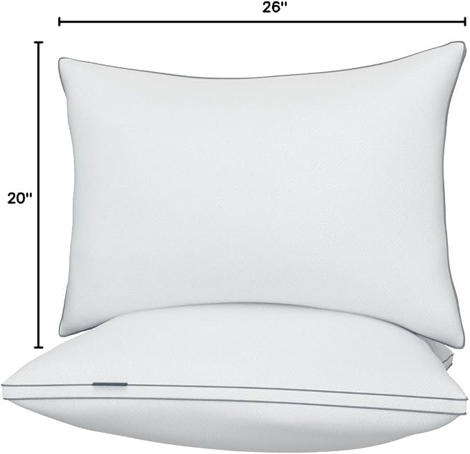 viewstar Bed Pillows Standard Sizes Set of 2, Hotel Quality Cooling Down - Image 10