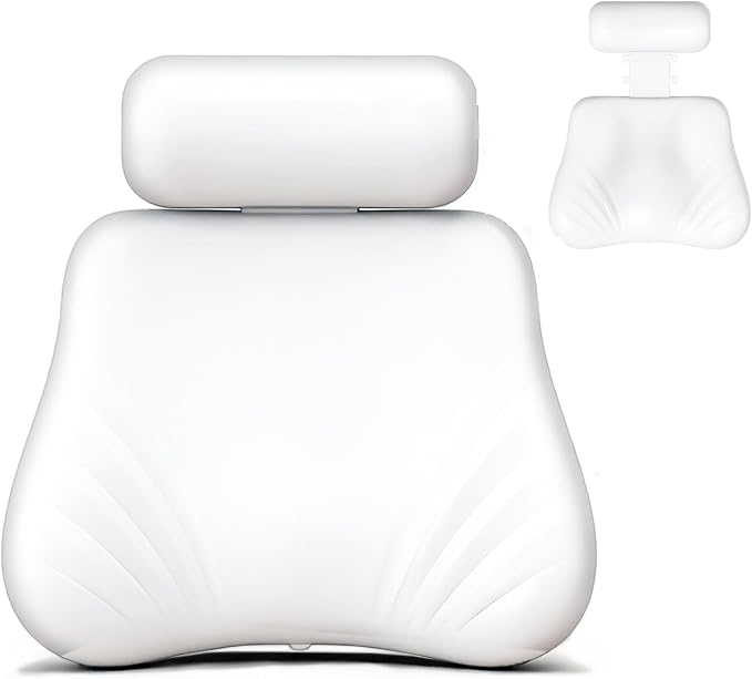 Silicone Bath Pillow, Upgraded Bath Pillows by SOGUELIN