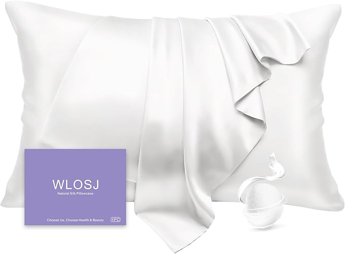 100% Silk Pillow Cases Standard Size Mulberry Silk Pillowcase by WLOSJ