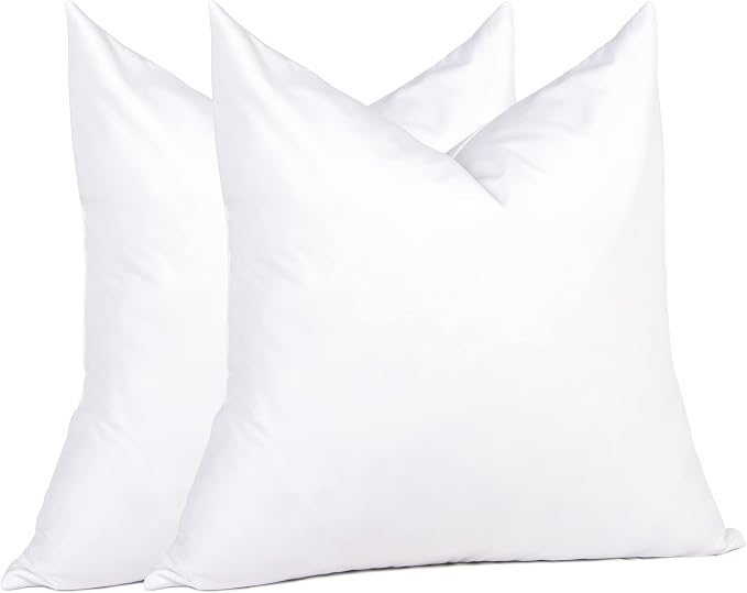 puredown® Feather Down Throw Pillow Inserts 22 x 22, Big Throw Pillows by Puredown
