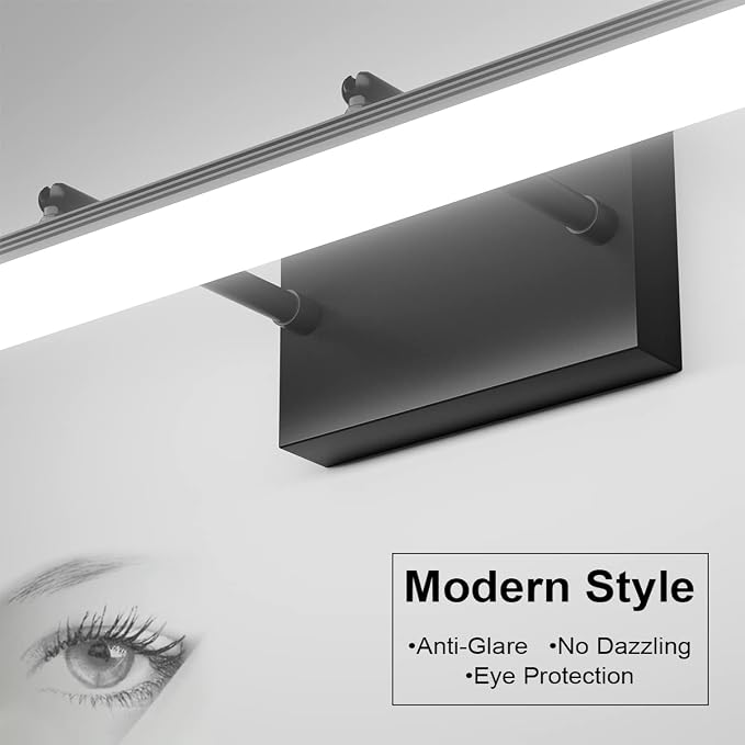 Aipsun 15.7 inch LED Vanity Lights Adjustable Bathroom Wall Light Fixtures - Image 3