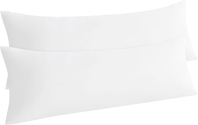 NTBAY Body Pillow Cases Set of 2, 2 Pack Brushed Microfiber 20x54 Pillow Cases by NTBAY