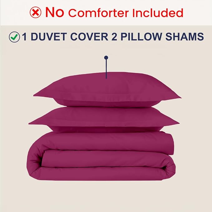 Kotton Culture 3 Pc Duvet Cover Queen Size/Full Size Set-100% Egyptian Cotton - Image 2