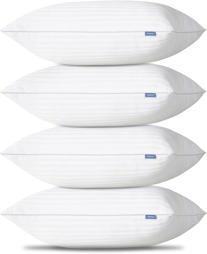 CozyLux Pillows Queen Size Set of 4, Cooling Hotel Quality Bed Pillows by CozyLux