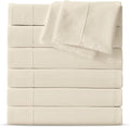 Maple&Stone King Flat Sheet 6 Pack, Premium Soft & Breathable, Brushed by MapleStone