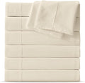 Maple&Stone Queen Flat Sheet 6 Pack, Premium Soft & Breathable, Brushed by MapleStone
