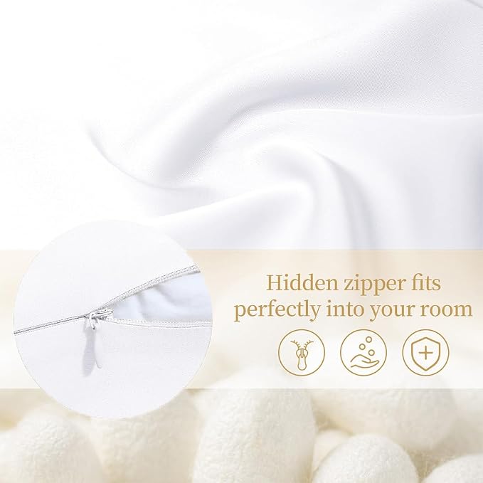 Mulberry Silk Pillowcase for Hair and Skin Queen Size 20"X 30" - Image 8