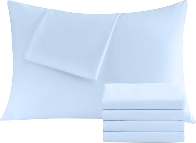 Pillowcases Standard 4 Pack, 20x26 Pillow Cases by Culve