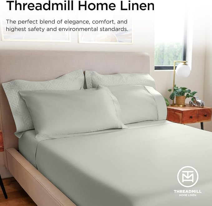 Threadmill Luxury 800 Thread Count Twin 100% Cotton Sheets - Image 8