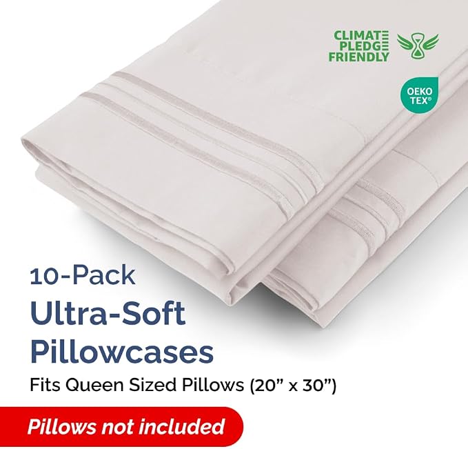 Queen Pillow Cases Set of 10 - Image 2