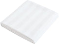 Flat Sheet Only Queen Size, 400 TC 100% Egyptian Cotton Striped Flat Sheet by ShunjieHome