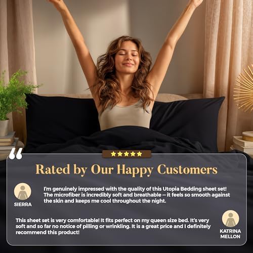 Utopia Bedding King Size Sheet Set – 4 Piece Bed Sheets, Soft and Breathable - Image 8