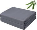 Bamboo Viscose Flat Sheets Only, 400 Thread Count Sateen Weave Full Size Flat by ZaizaiHome