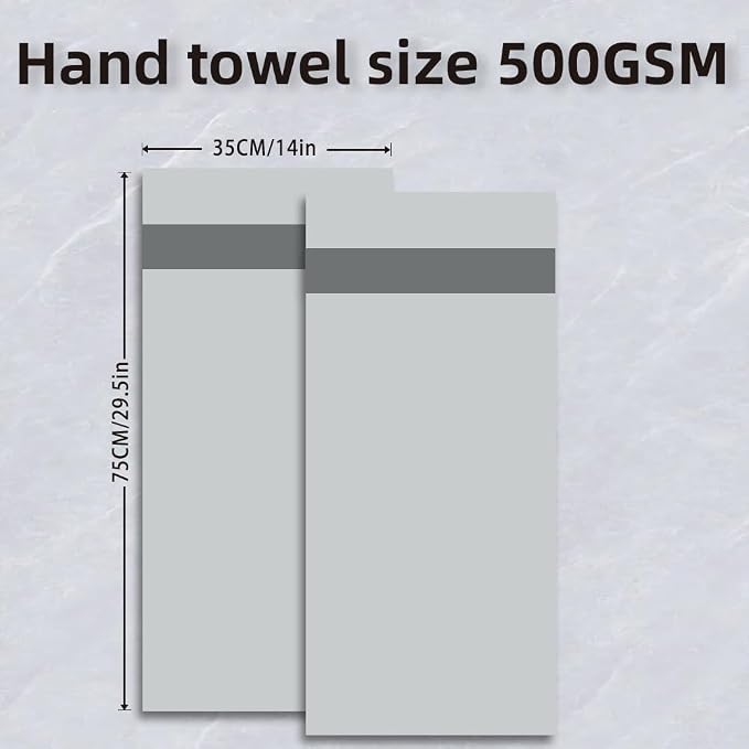 Cotton Hand Towels Set, 6-Piece Set, Super Absorbent Quick Drying, Bathroom - Image 2
