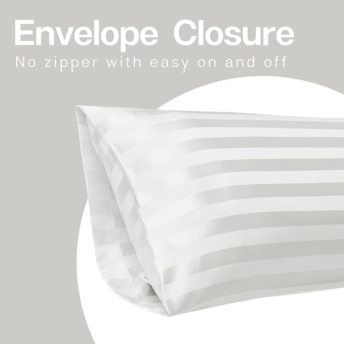 MR&HM Satin Body Pillow Cover, Soft and Breathable Body Pillow Case - Image 3
