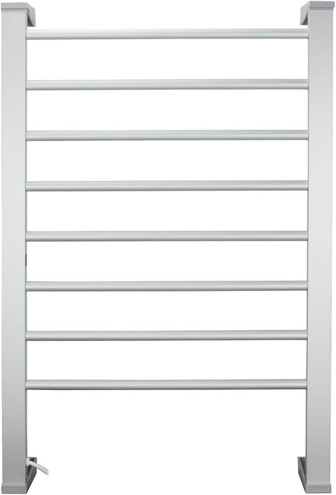 Heated Towel Rack with Timer, 8-Bar Electric Towel Warmer by BVANQ
