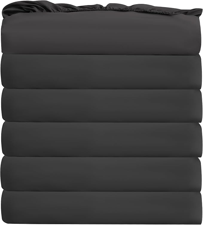 Bulk Full Fitted Sheet Only Deep Pocket 6 Pack, Quick Sort Bottom Bed Sheets by Culve