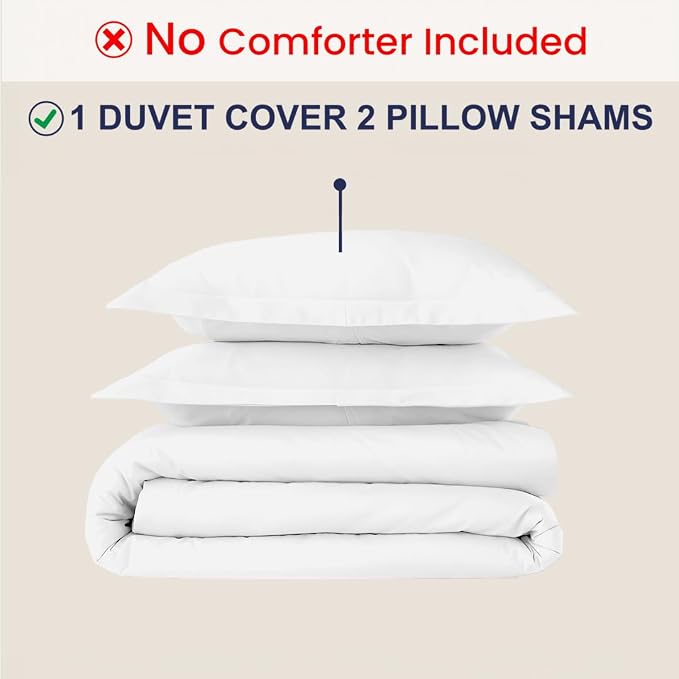 Kotton Culture 3 Pc Twin XL/Twin Duvet Cover Set-100% Egyptian Cotton 600 - Image 2