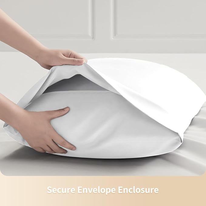 King Pillowcases, Cooling Viscose from Bamboo Pillow Covers - Image 7