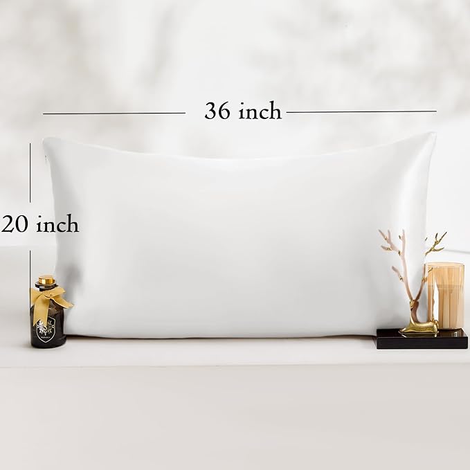 King Satin Pillowcase for Hair 2pc, Similar to Silk Pillow Cases, Easier Care - Image 6