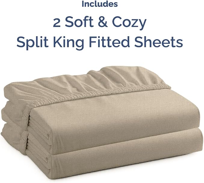 Split King Fitted Bed Sheet - Image 4