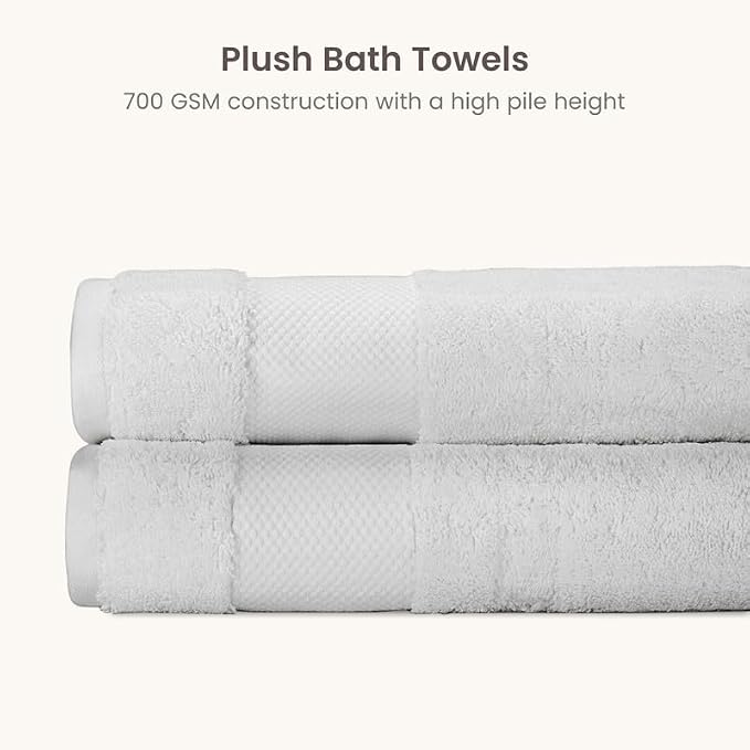 BIOWEAVES 100% Organic Cotton 700 GSM Luxury Bath Towels - Image 3
