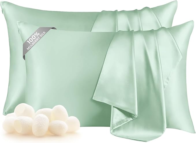 THXSILK Set of 2 Silk Pillowcase by THXSILK