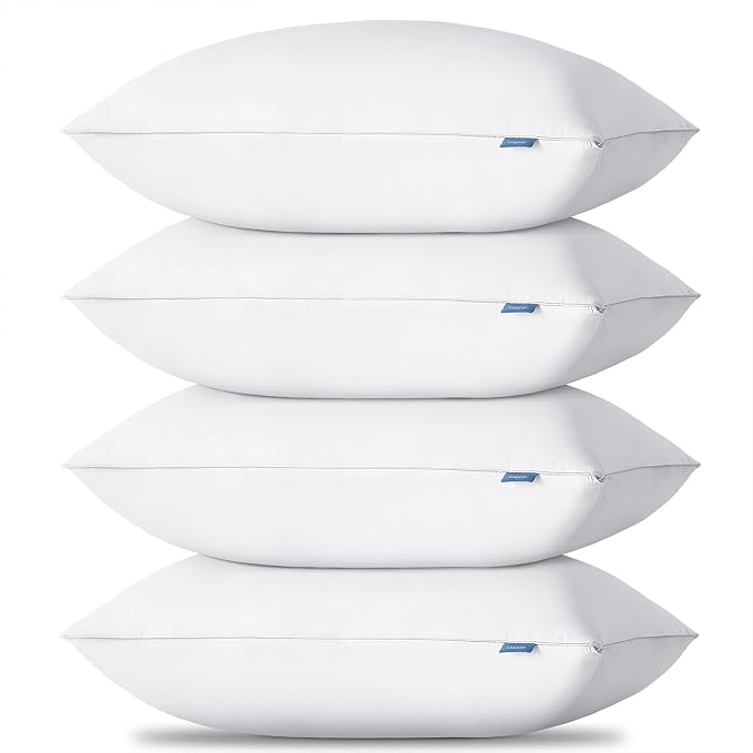 CozyLux Pillows Standard Size Set of 4, Hotel Quality Bed Pillows by CozyLux