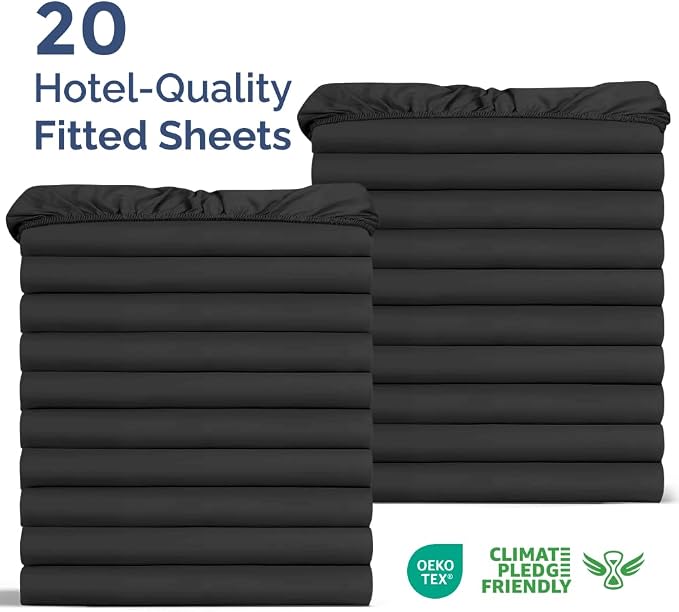 Bulk Case Pack of 16 Fitted Sheets - Image 2