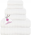 CASA COPENHAGEN Ecstatic 6Pcs 100% Egyptian Cotton Large Designer Towels Gift by CASACOPENHAGEN