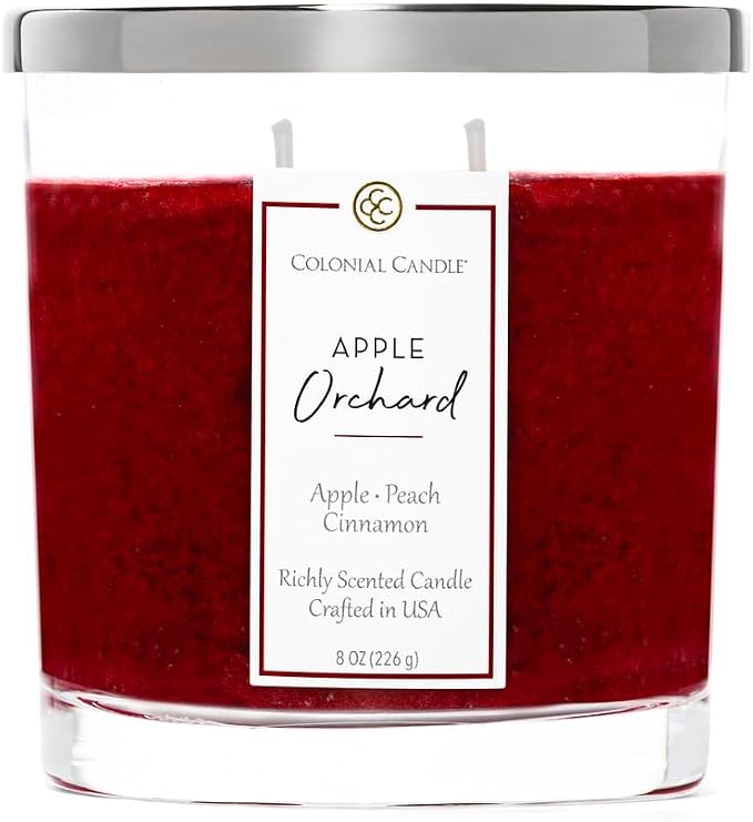 Colonial Candle Apple Orchard Scented Candle Jar, Highly Fragranced Candles by ColonialCandle