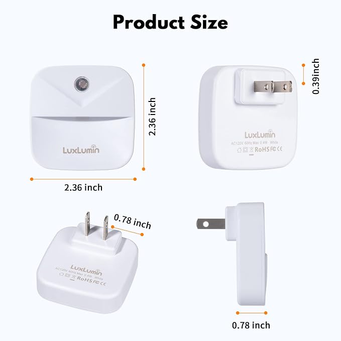 LuxLumin LED Night Lights Plug into Wall - Image 4