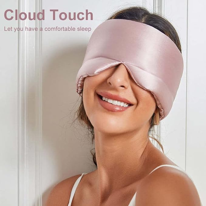 100% Mulberry Silk Eye Mask Blackout Sleeping Eye Cover - Image 6