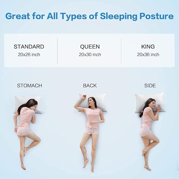 KEYOOHOME Shredded Memory Foam Pillows - Image 8