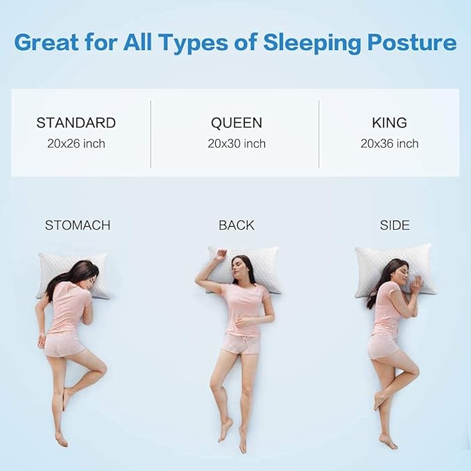 KEYOOHOME Shredded Memory Foam Pillows - Image 7