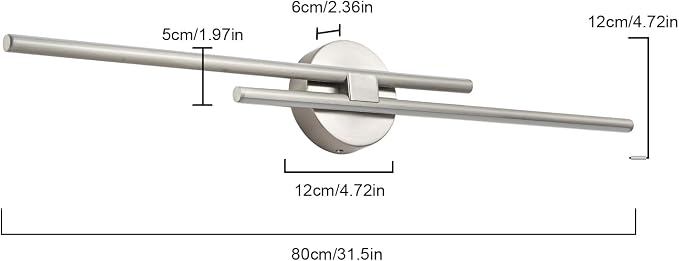 EDISLIVE Dimmable Modern LED Vanity Light Fixtures Bathroom Vanity Wall Lighting - Image 5