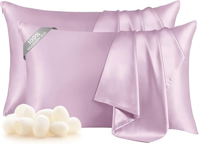 THXSILK Set of 2 Silk Pillowcase by THXSILK