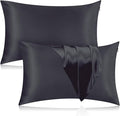 Silk Pillowcase for Hair and Skin, 2 Pack 100% Mulberry Silk Pillowcase 25 Momme by Veaken