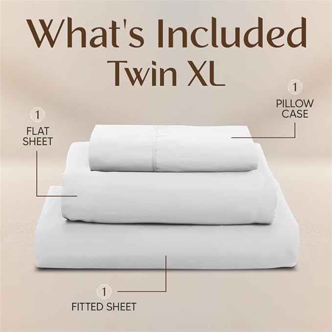 Utopia Bedding Twin XL Sheet Set – 3 Piece Bed Sheets - Image 3