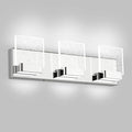 Aipsun Modern Bathroom Vanity Light 3 Light Stainless Steel Chrome Vanity by Aipsun