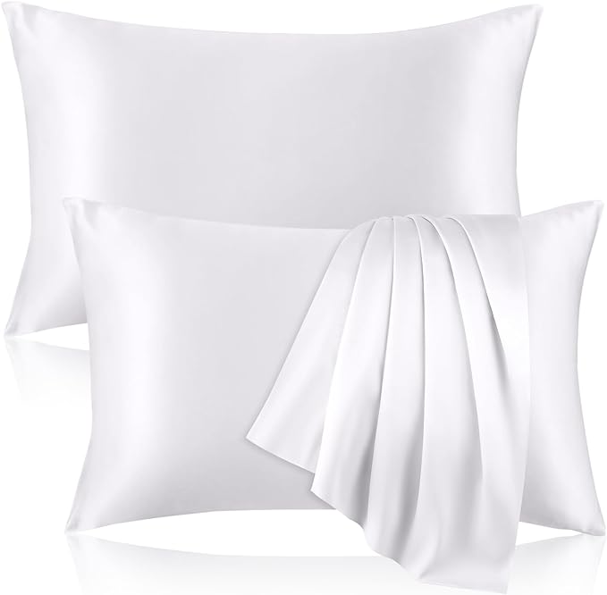 100% Pure Silk Pillowcase for Hair and Skin, Both Sides Mulberry Silk by Unknown