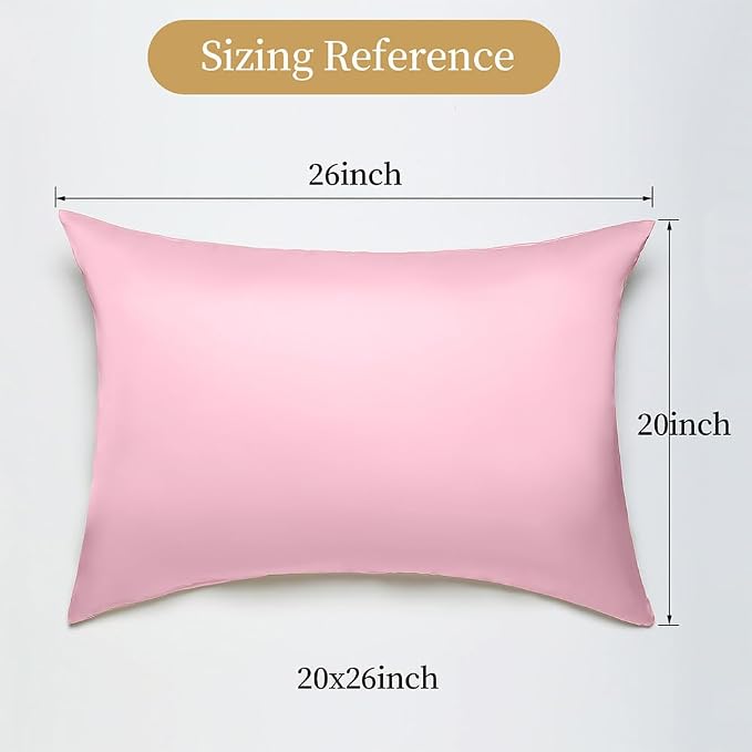 Mulberry Silk Pillowcase for Hair and Skin Standard Size 20"X 26" - Image 4