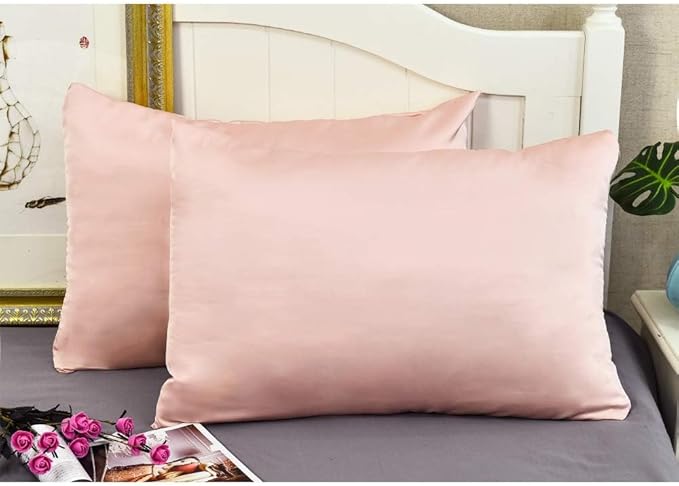 Jocoku 100% Mulberry Silk Pillowcases Set of 2 - Image 3