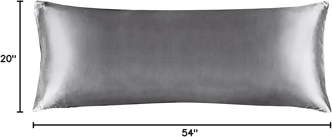 BEDELITE Satin Body Pillow Cover, Super Soft and Cooling Body Pillow Pillowcase - Image 8