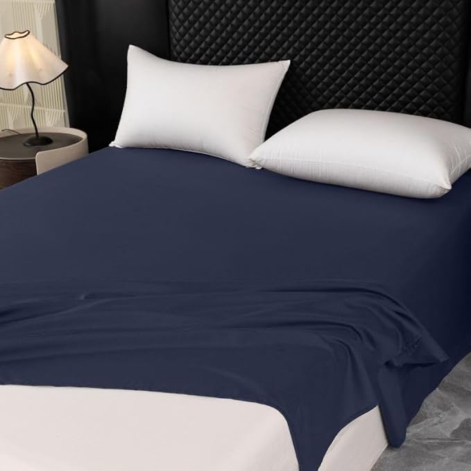 Microfiber Queen Bedding Flat Sheet, Ultra Soft and Wrinkle, Stain Resistant - Image 5