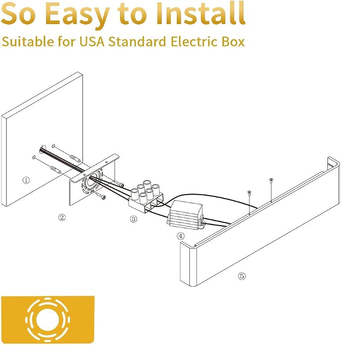 Aipsun 15.75in Matte White Modern Vanity Light Up and Down LED Vanity Light - Image 7