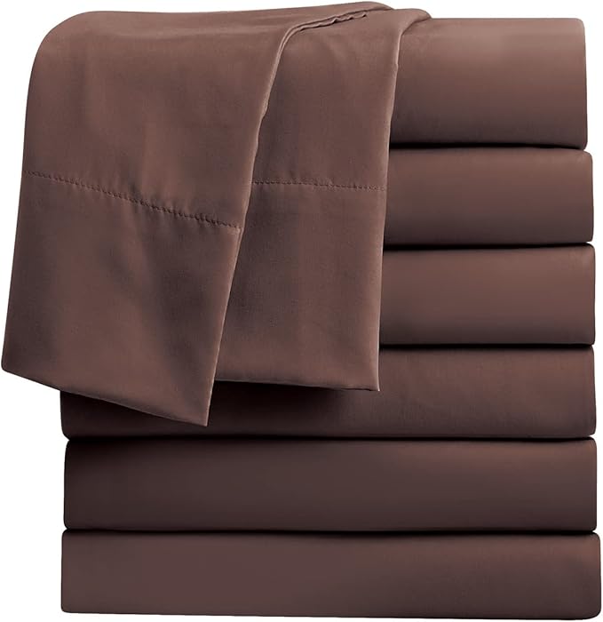 FreshCulture King Flat Sheets Only, Soft Microfiber Bedding Sheets by FreshCulture