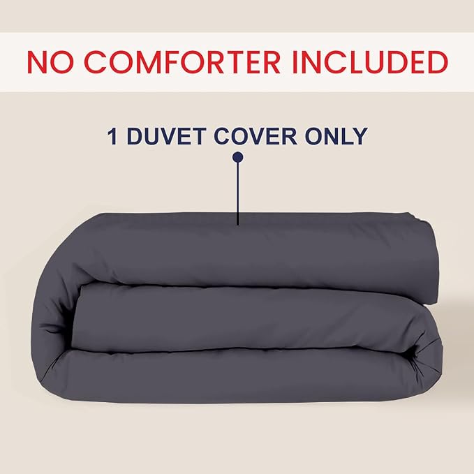 Kotton Culture 1 Pc 120" x 98" Duvet Cover Oversized King 100% Egyptian Cotton - Image 2