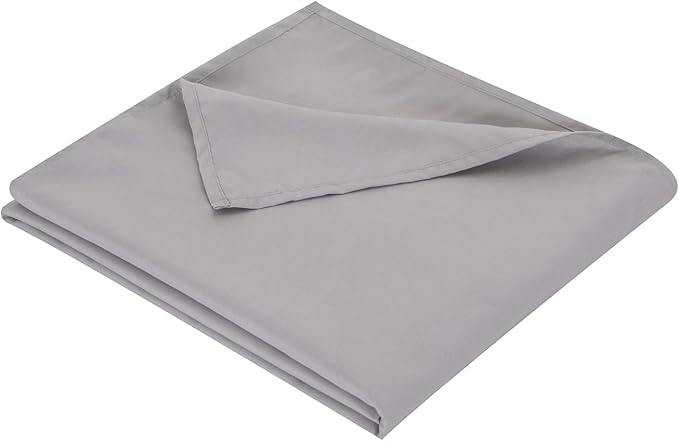 Twin Flat Sheet Only，66x96Inch Light Gray by Hotella